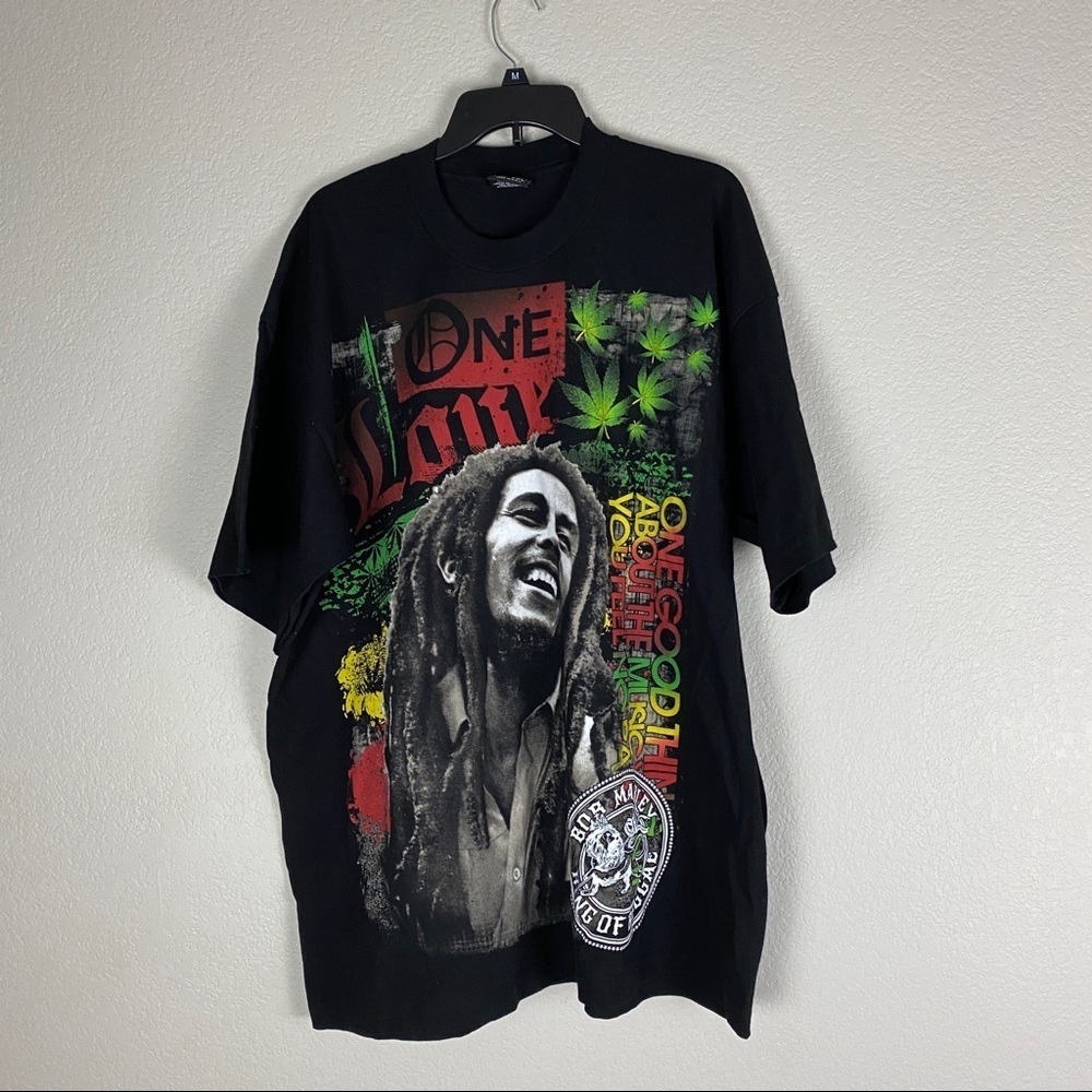 Bob Marley King Of Reggae Pro Tag USA Mens XXL